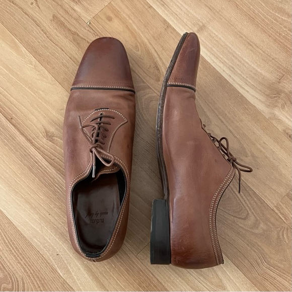 Men’s n.d.c. Handmade Leather Oxford Dress Shoes Size 45 (11.5) - Picture 4 of 8
